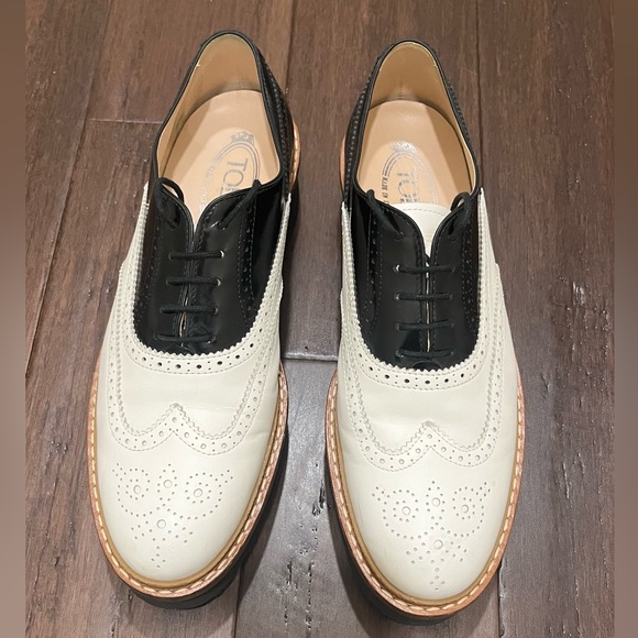 Tod's Shoes - TOD’S LEATHER PLATFORM CREEPER SHOES